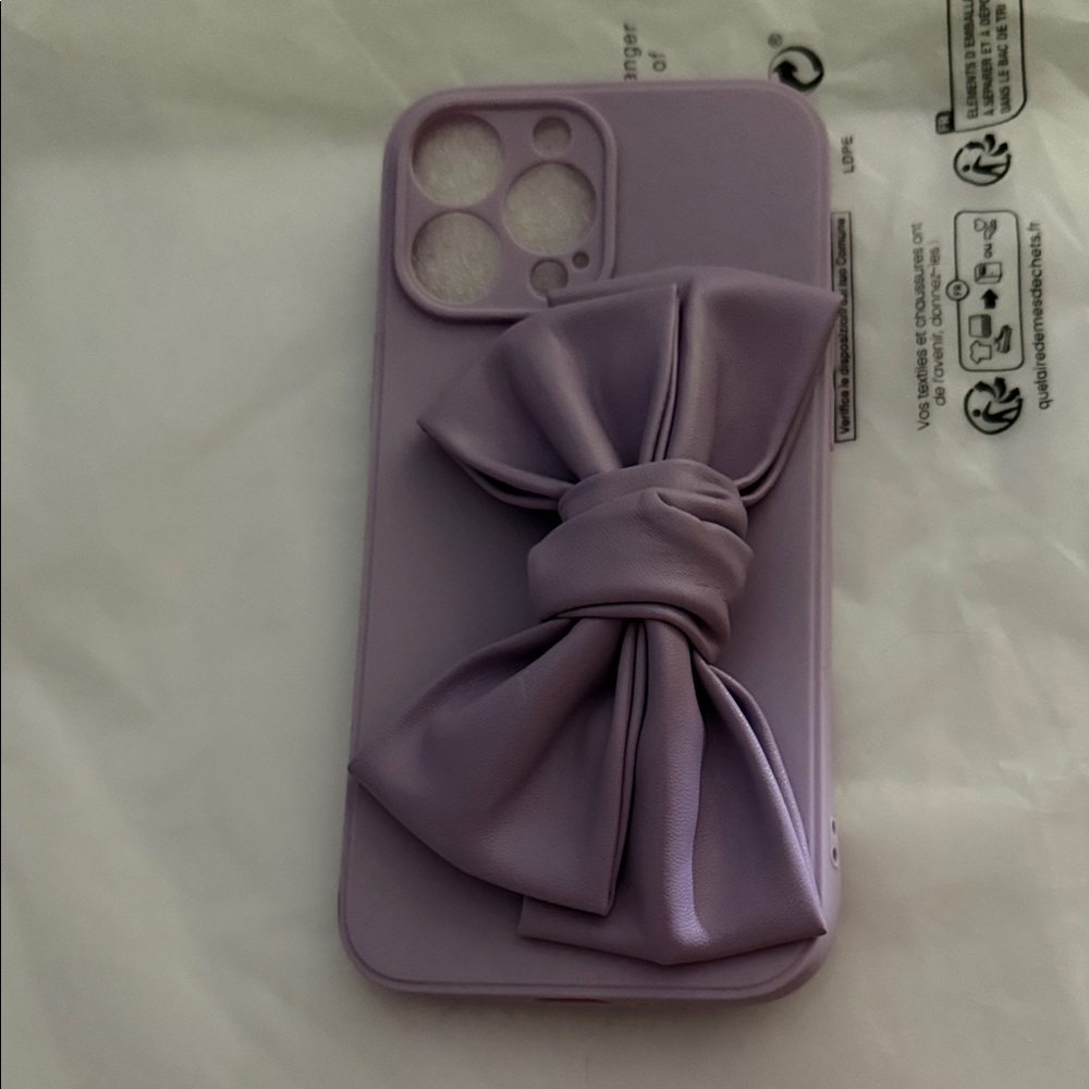 Purple Phone Case with Bow